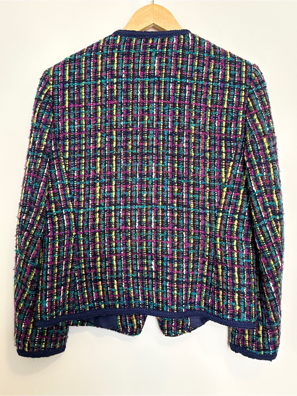 Vintage Alexon Multicolor Boucle Tweed Blazer Jacket U.S. 12 - Picture 11 of 14